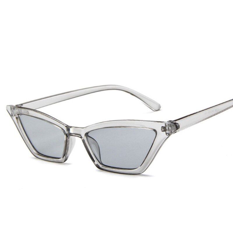 C8MxCK Brand Cat Eye Sunglasses Women Brand Design Retro Colorful Transparent Colorful Fashion Cateye Sunglasses