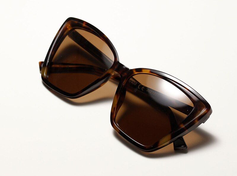 leopard with brown as show in photoKachawoo retro sunglasses cat eye tortoiseshell beige big frame sun glasses for ladies women birthday gift items fashion uv400