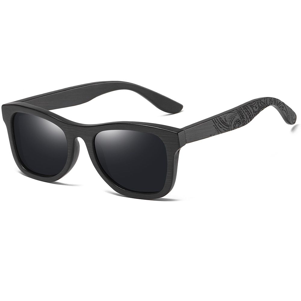 BlackEZREAL Handmade Brand Wooden Polarized Sunglasses Women Men Design Driving Wooden Mirrored Shades in Round Wood Box S1610B