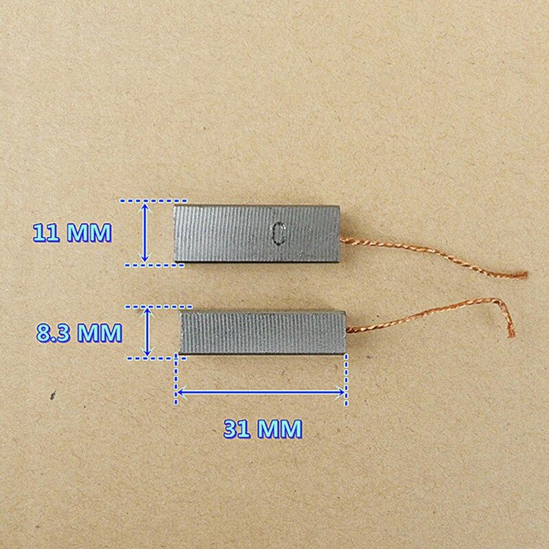2Pcs Vacuum ers Motor 6*8*14mm Carbon Brushes Parts Replacement Durable