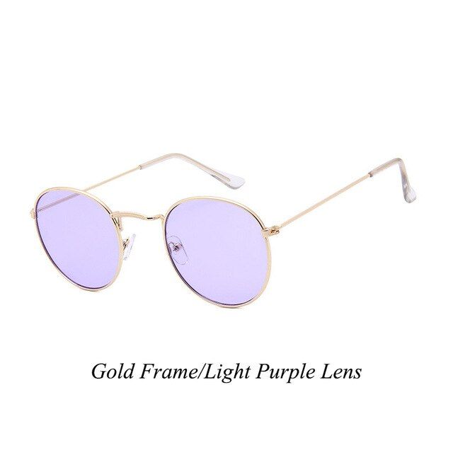 WTMN34470518Psacss Metal Round Sunglasses Men Women Vintage Rainbow Color Trend Brand Designer Sun Glasses oculos de sol feminino VU400