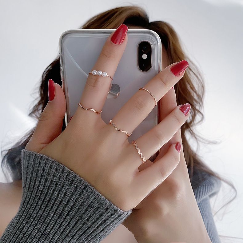 Finger Rings Set 5 Pcs -  Ring For Girls
