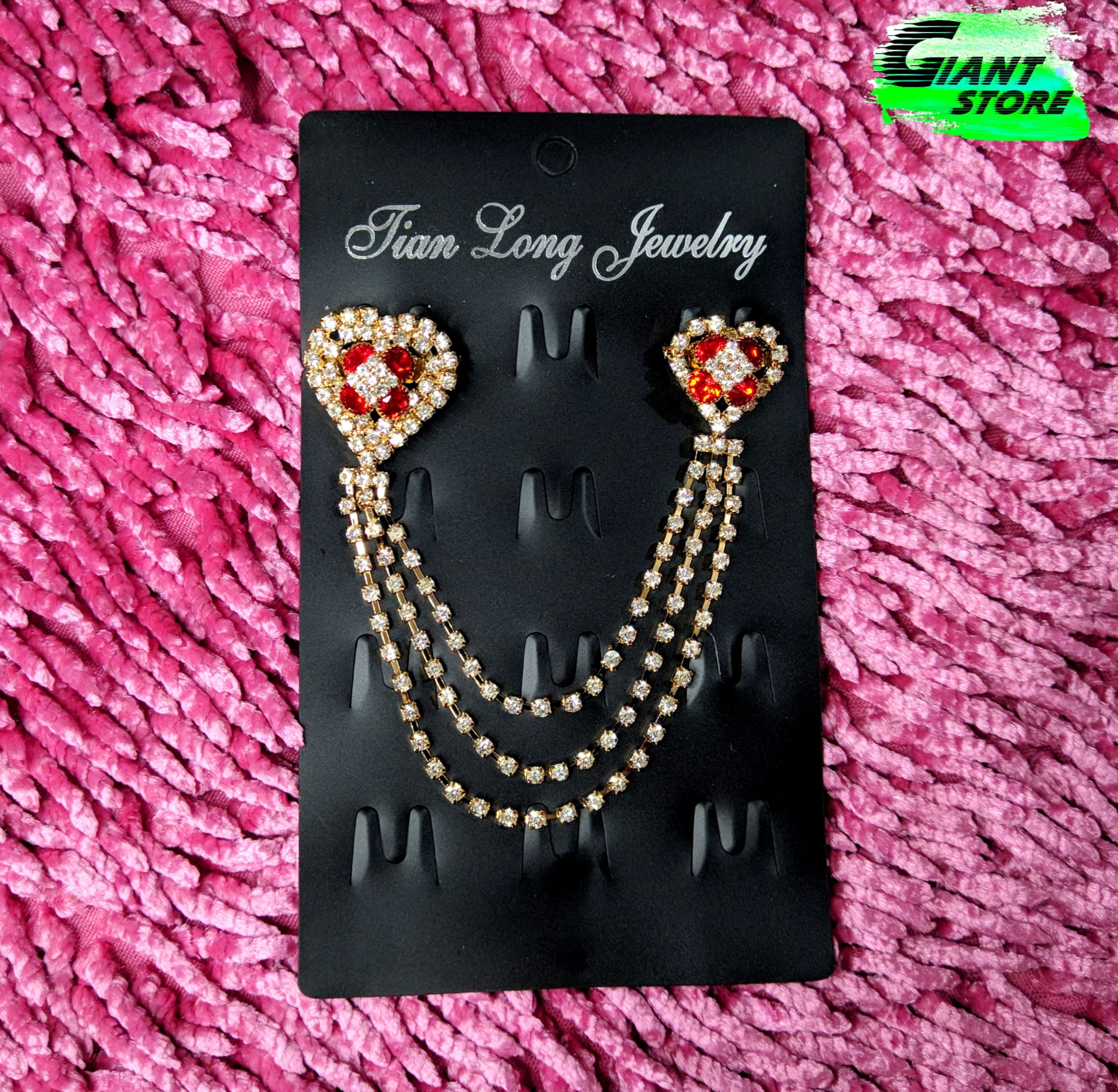 Flower Stainless Steel With Chain Hijab Pin for Women