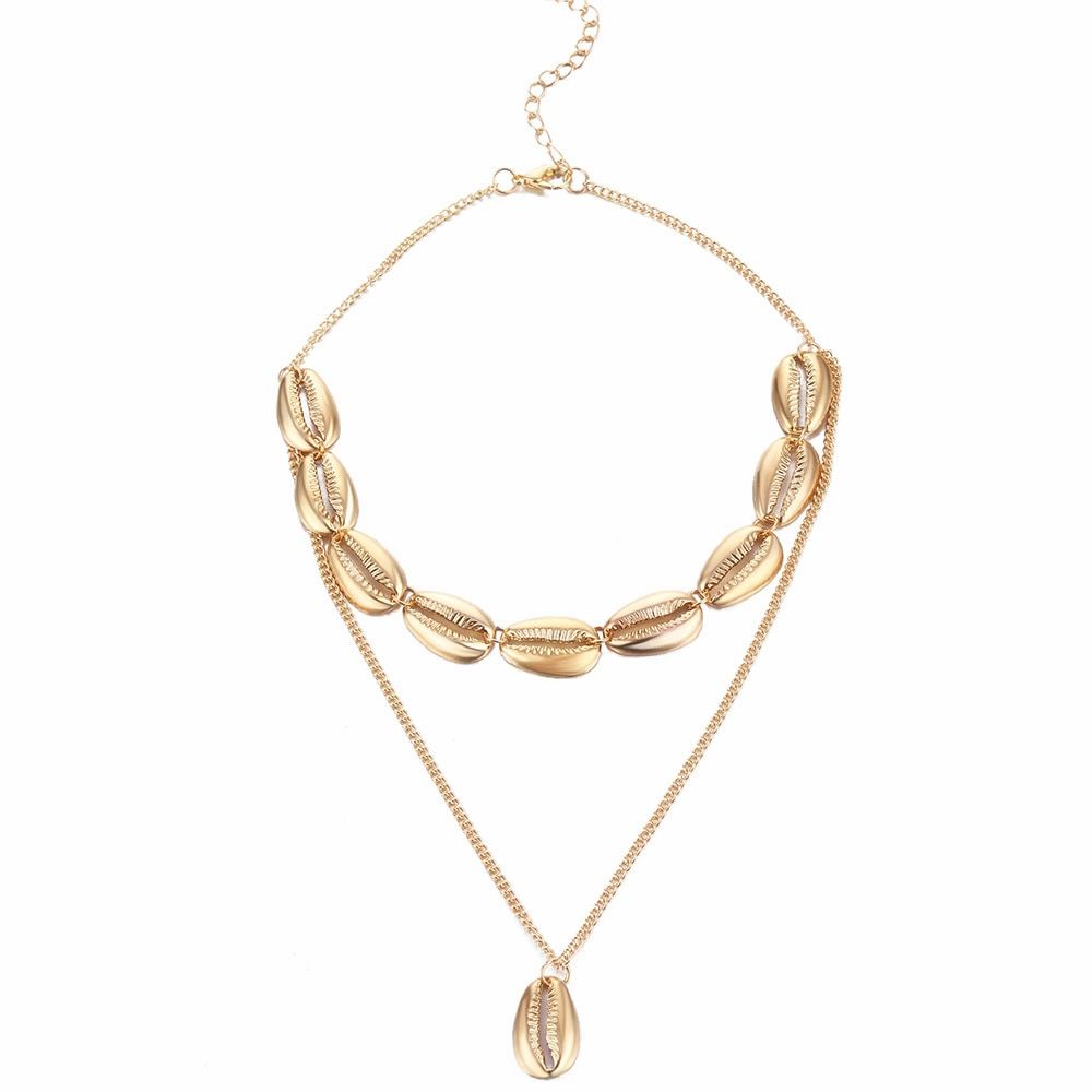 2018 New Multilayer Crystal Pearl Moon Star Pendant Necklaces For Women Vintage Charm Choker Necklace Statement Party Jewellery