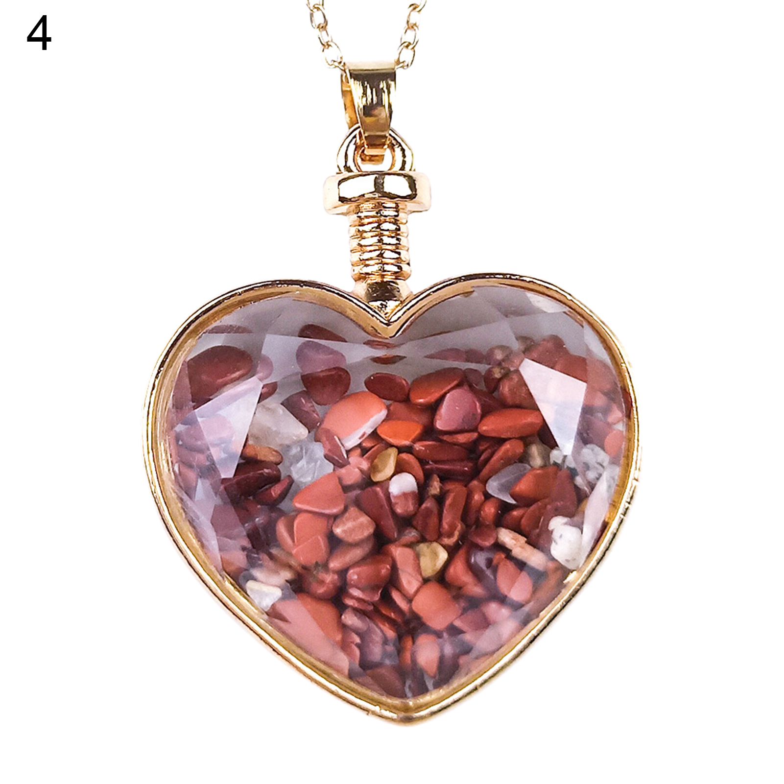 Necklace Pendant Hole Natural Stone Hole Wishing Bottle Charm