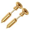 1 Pair Punk Gothic Fashion Uni Stainless Steel Screw Stud Earrings Jewelry