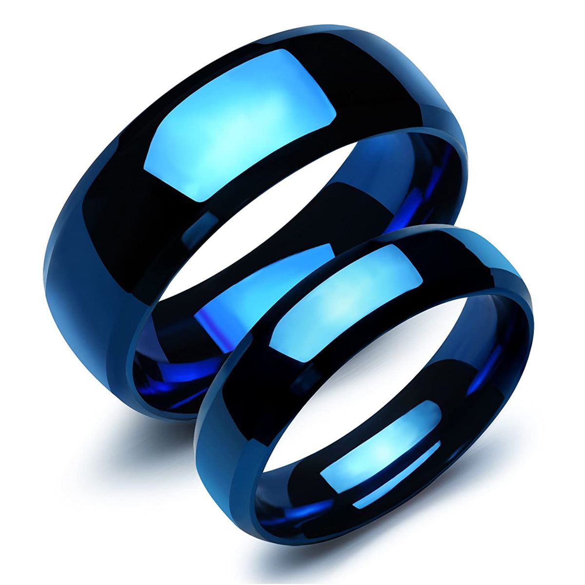Metal Finger Ring unisex - Blue