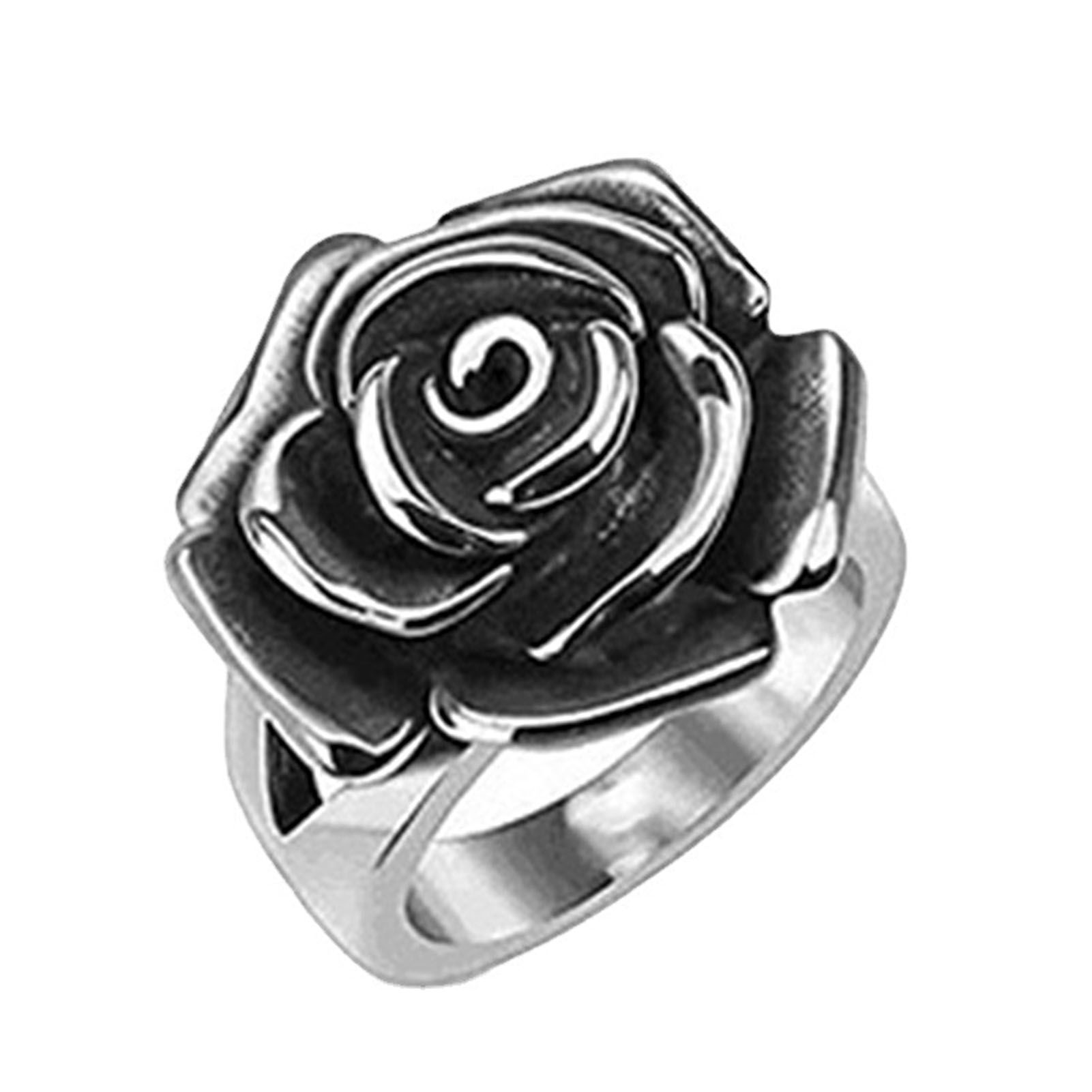 Wedding Ring Electroplating Flower Decor Ring Engagement Jewelry