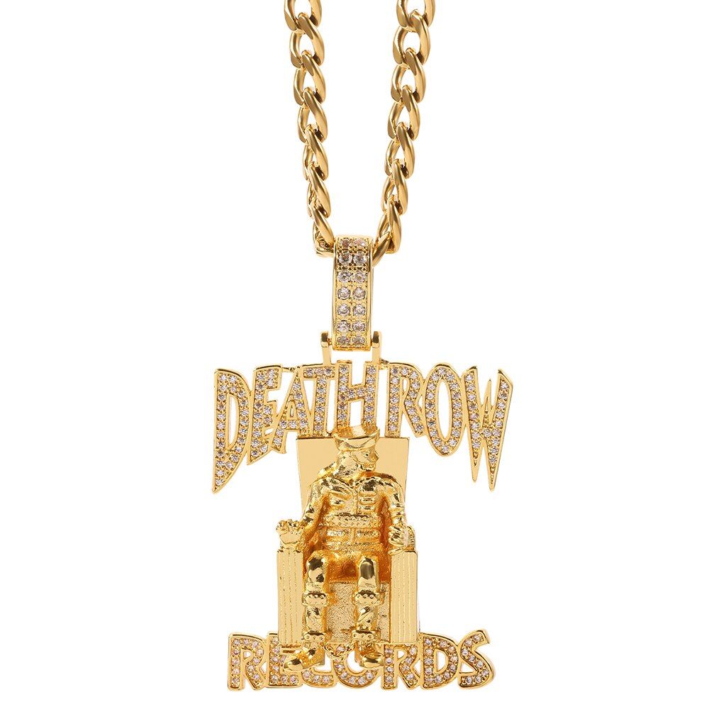 Hip-hop Pendant Necklace Luxury Crystal Charm Bar Motorcycle Chain For Man Fans Cool Jewelry Rock Chic Gifts