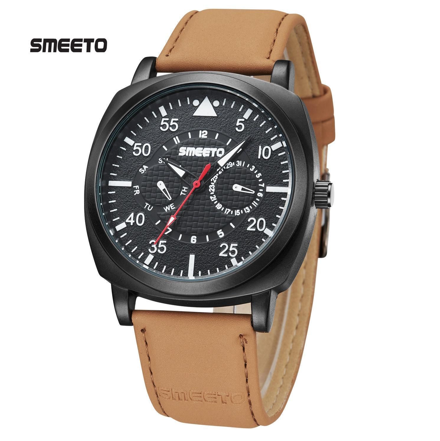 【BestGO】Quartz Watch Fashion Watch Scrub Noodle Watch Waterproof Belt Watch Men's Lady Belt Watch