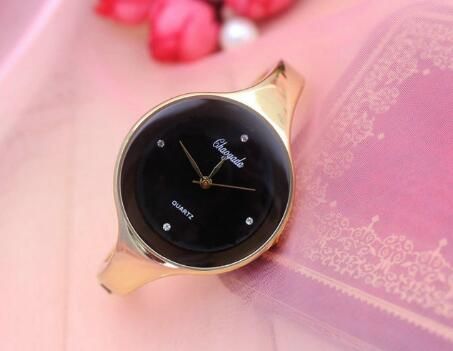 Top Women Bracelet gold Watches Crystal Dress Ladies fashion Stailess Steel Round Dial unique designer quartz watch
