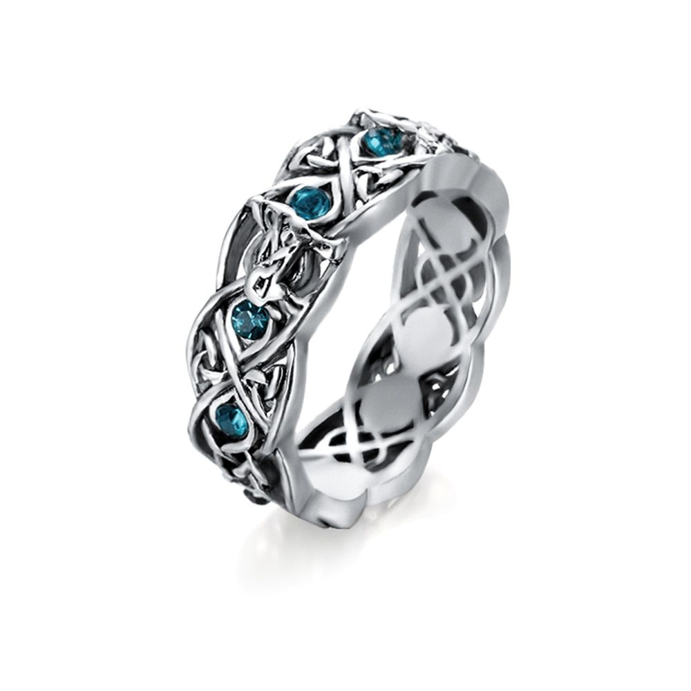Norse Mythology Giant Wolf Fenrir Defend Temple Raven Amulet Jewelry Boyfriend Halloween Gift Mens Viking Titanium Steel Ring