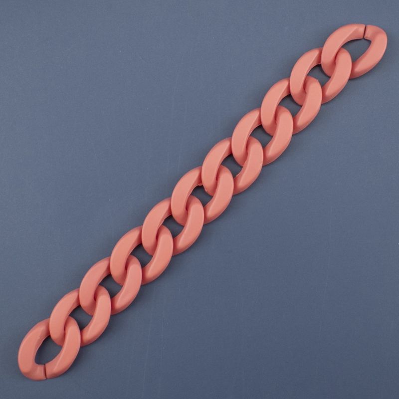 50PCS Eraser Effect Flat Twist Oval Open Ring Beads Connector Link Chain for Necklace Bracelet Making