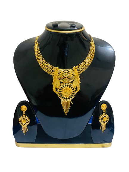 Indian Gold Plated Wedding Bridal Jewellery Set