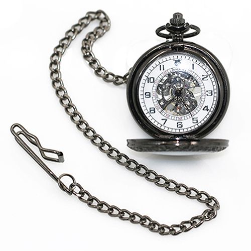 Unisex Vintage Arabic Numbers Retro Style Bronze Mechanical Pocket Watch Gift