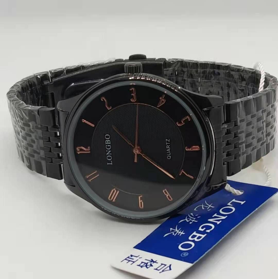 Chain Watch Stainless Steel Black Color for Men