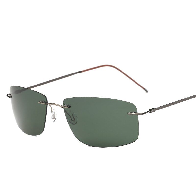 ZP4336 with case C8With case Polarized Titanium sunglasses Square Polaroid Brand Designer Gafas Men round Sun glasses sunglasses for men