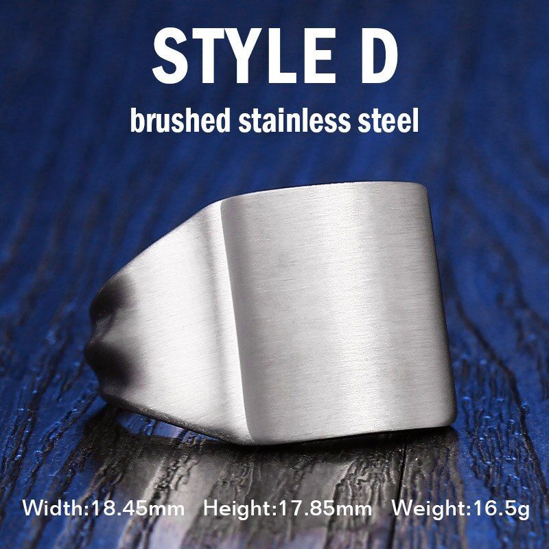 Beier  store 316L Stainless Steel ring Biker Ring for men High Polished Signet Solid fashion Jewelry LLBR8-177R
