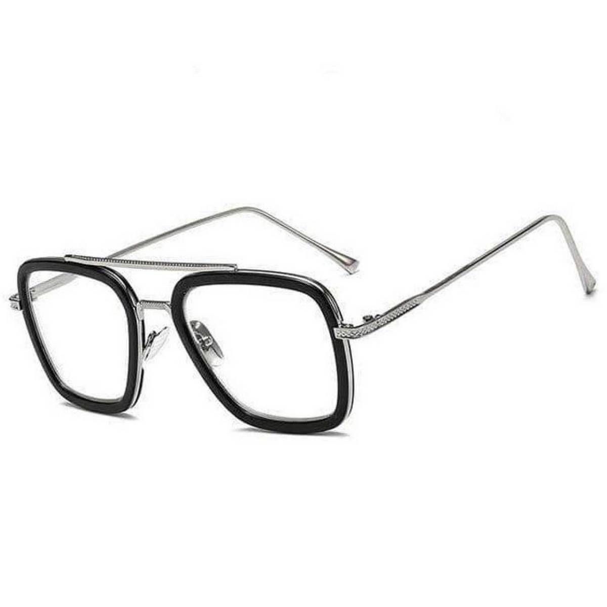 Black And Silver Steel Tony Stark Iron Man Endgame Cutout Sunglasses - Sun Glass For Men - Sunglasses For Men - চশমা ছেলেদের - Sun Glass For Men