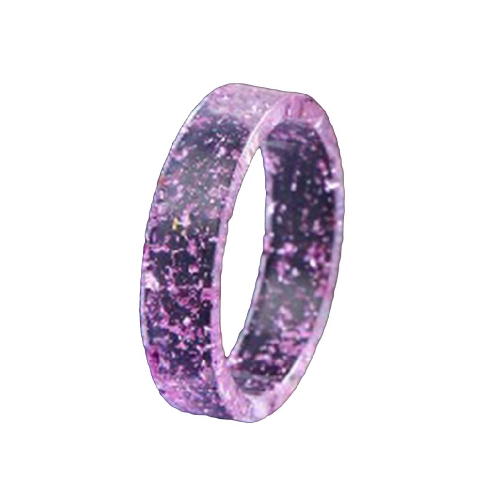 Women Transparent Resin Ring Wedding Party Jewelry