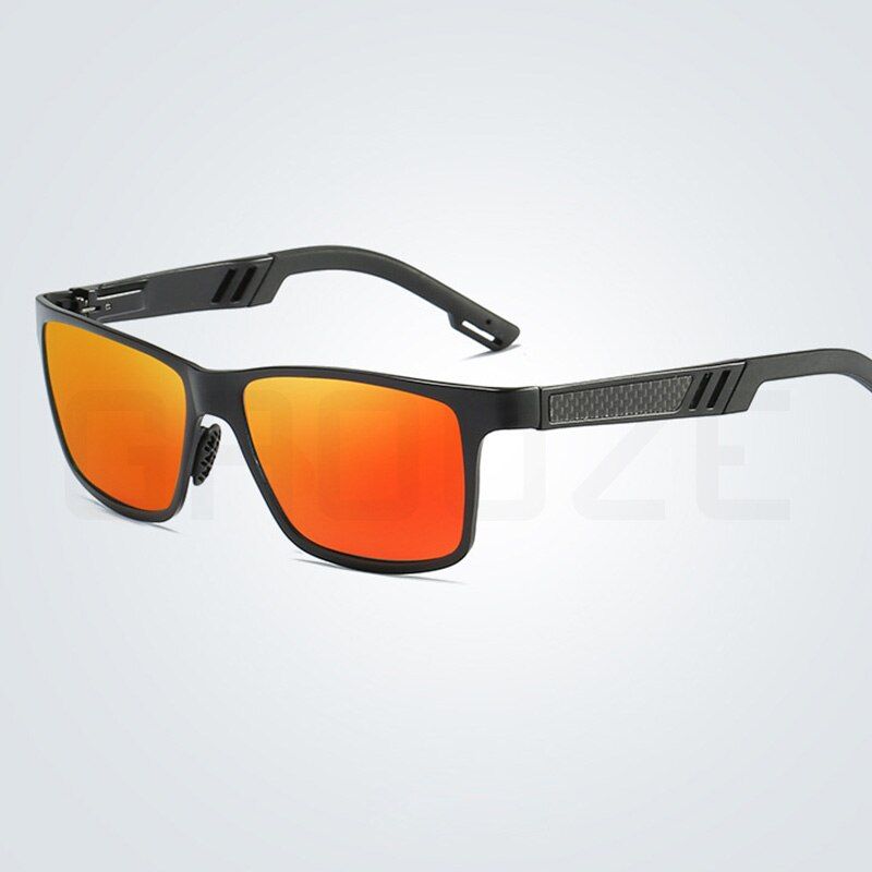 Black RedGAOOZE Polarized Sunglasses Classic Vintage Sunglasses Square Anti-glare Glasses for Driving/travel/work Polarized LXD128