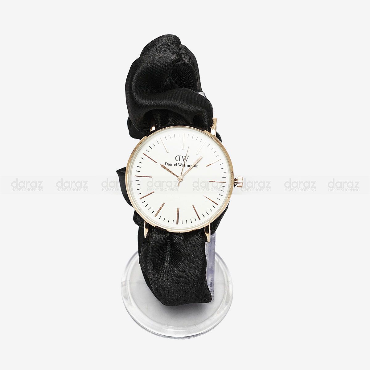 Creative Fashion Ribbon Digital Watch For Girls - Black