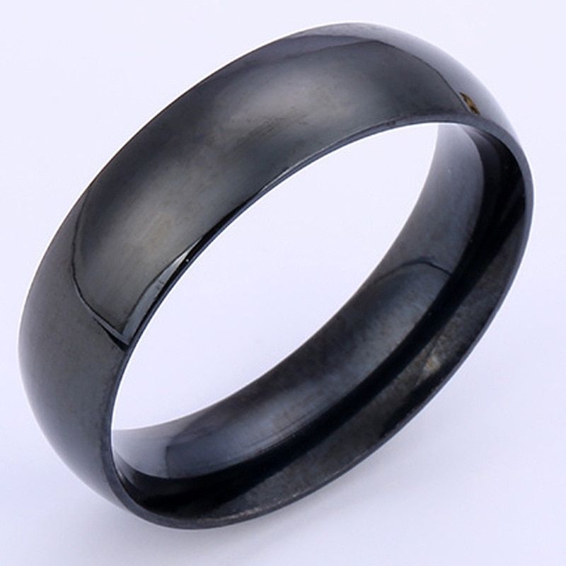 Stainless Steel Rings Vintage Ring Gold Color Titanium for Women Men Simple Couple Rings Fashion Jewelry Accessories