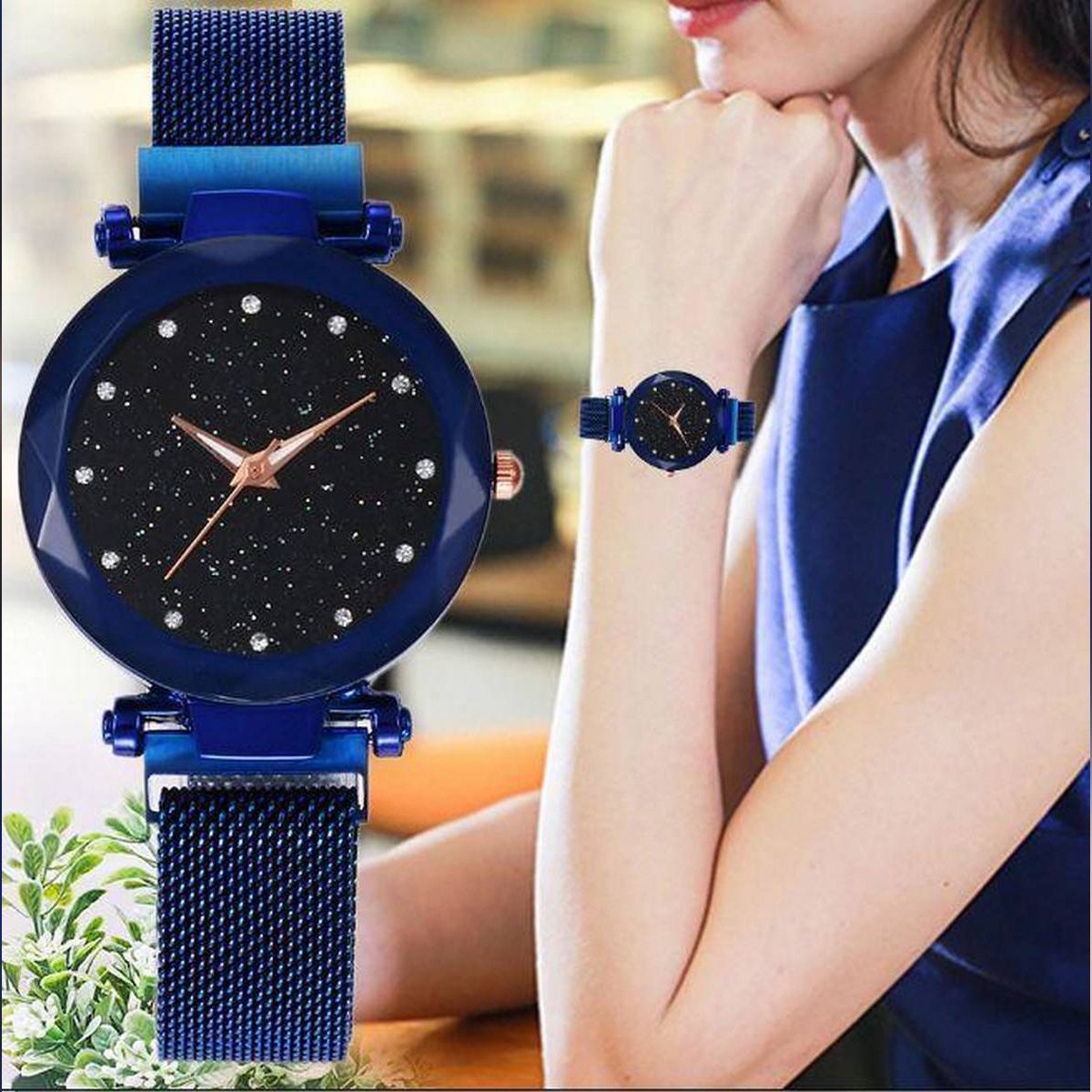 Analog Wrist Watch for Men-Blue .(Null)