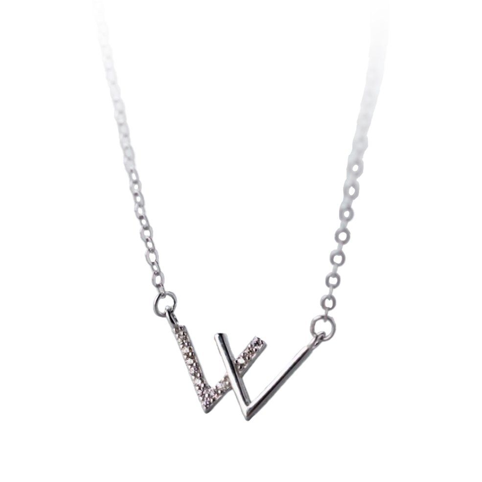 Simple W Letter Pendant Female Version Of The Simple Clavicle Letter Necklace