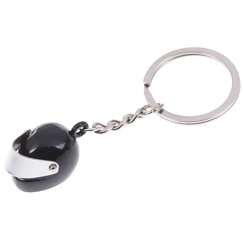 1x Creative motorcycle bicycle helmet key chain ring keychain keyring key fob