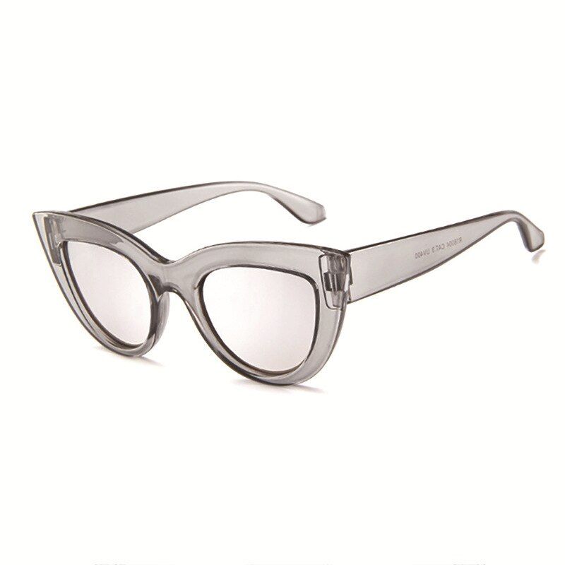 JIFANPAUL Big Box Sunglasses Dazzling Sunglasses Female Trendy Glasses Personality Cat-eye Sunglasses Anti-blue Light UV400