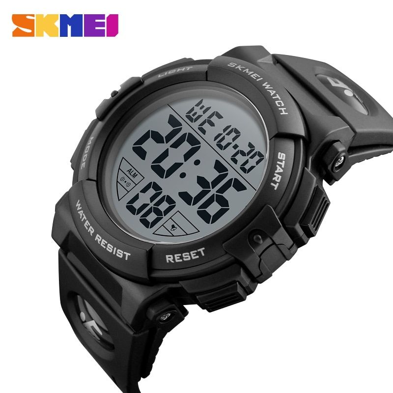 【BestGO】SKMEI Fashion Outdoor Sport Watch Men Multifunction Watches  5Bar Waterproof Digital Watch Relogio Masculino 1258