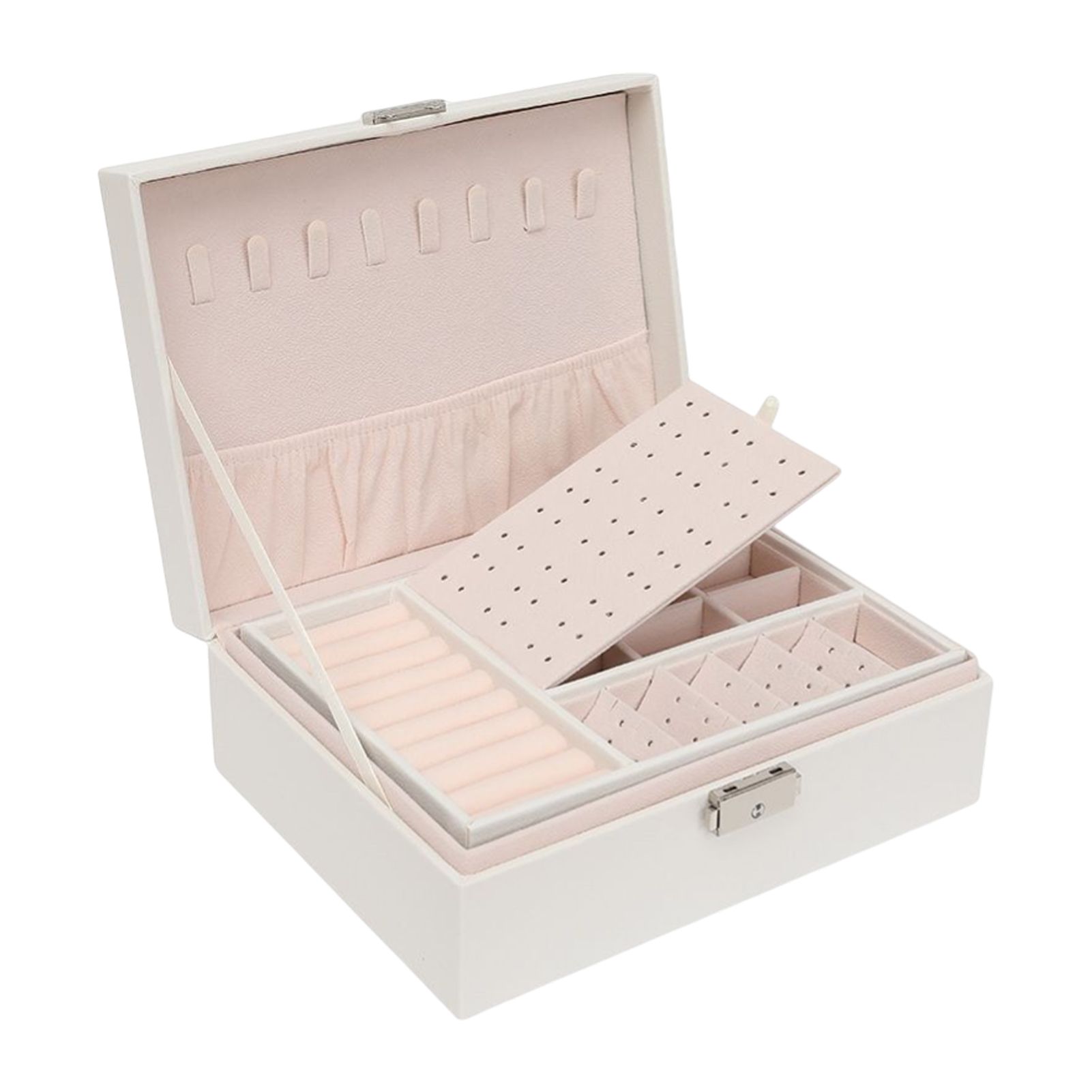 Necklace Storage Container Smooth Surface Dustproof Assorted Necklace Storage Container
