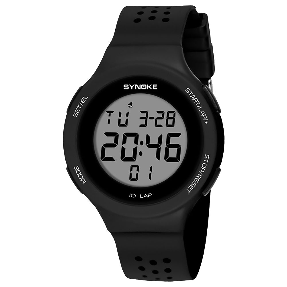 Ultra-slim Hollowed Band Luminous Waterproof Digital Unisex Sports Wrist Watch