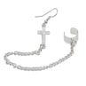 Punk Cross Charm Chain Cartilage Ear Cuff Clip Hook Earrings Women Jewelry Gift