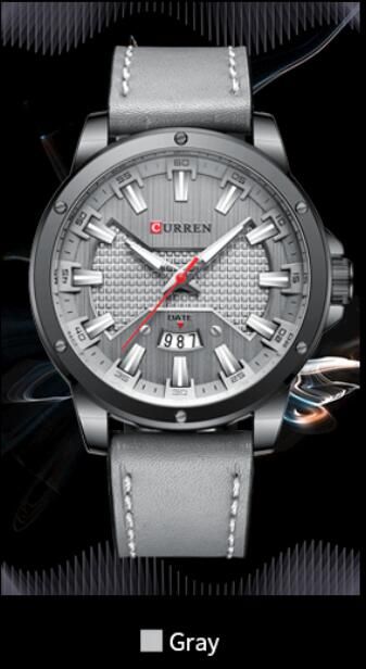 CURREN 8376 Watches for Men Luxury Brand Fashion  Quartz Wristwatch with  Leather Strap  Casual Business Clock Male
