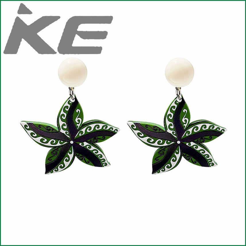 needle colorful tassel pattern colorful fashion earrings high-end polygon earrings jewelry women for gilrs for women low price