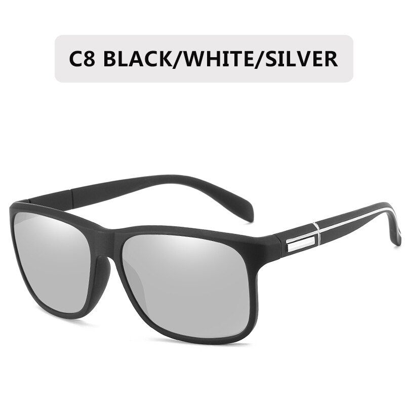 C8ZXWLYXGX Brand Designer Fashion Polarized Sunglasses Men Square Frame Male Sun Glasses fishing Driving Sun Glasses UV400