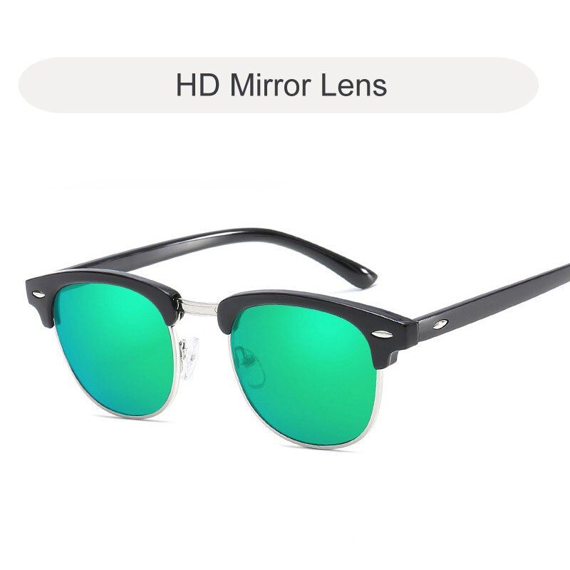C13-Green-SilverBrand Designer Polarized Sunglasses Women 2020 Retro Round Mirror Sun Glasses For Women Luxury Female Glasses Eyewear Oculos