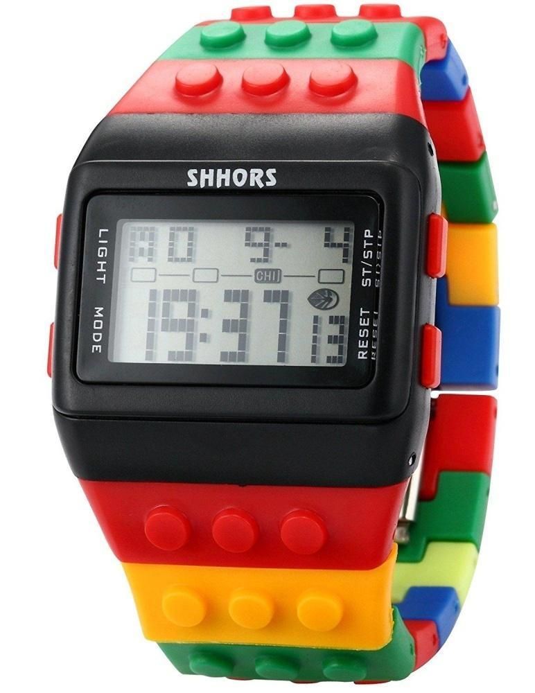 Four Season  Candy Rubber Digital Stopwatch Waterproof Men`s Ladies Sport Watch LED092 - intl