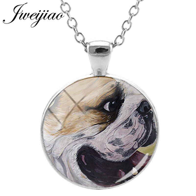 JWEIJIAO Cute French Bulldog Necklace Dogs lover animals series pendant Neck Chain The Best Friend Gift Jewelry A151
