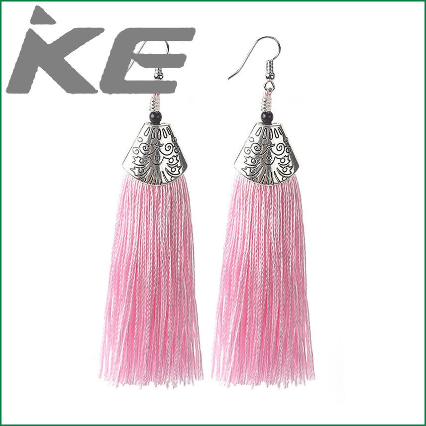 Fish Mouth Alloy Tassel Earrings Pattern Creative Long Bridal Earrings for gilrs for women low price