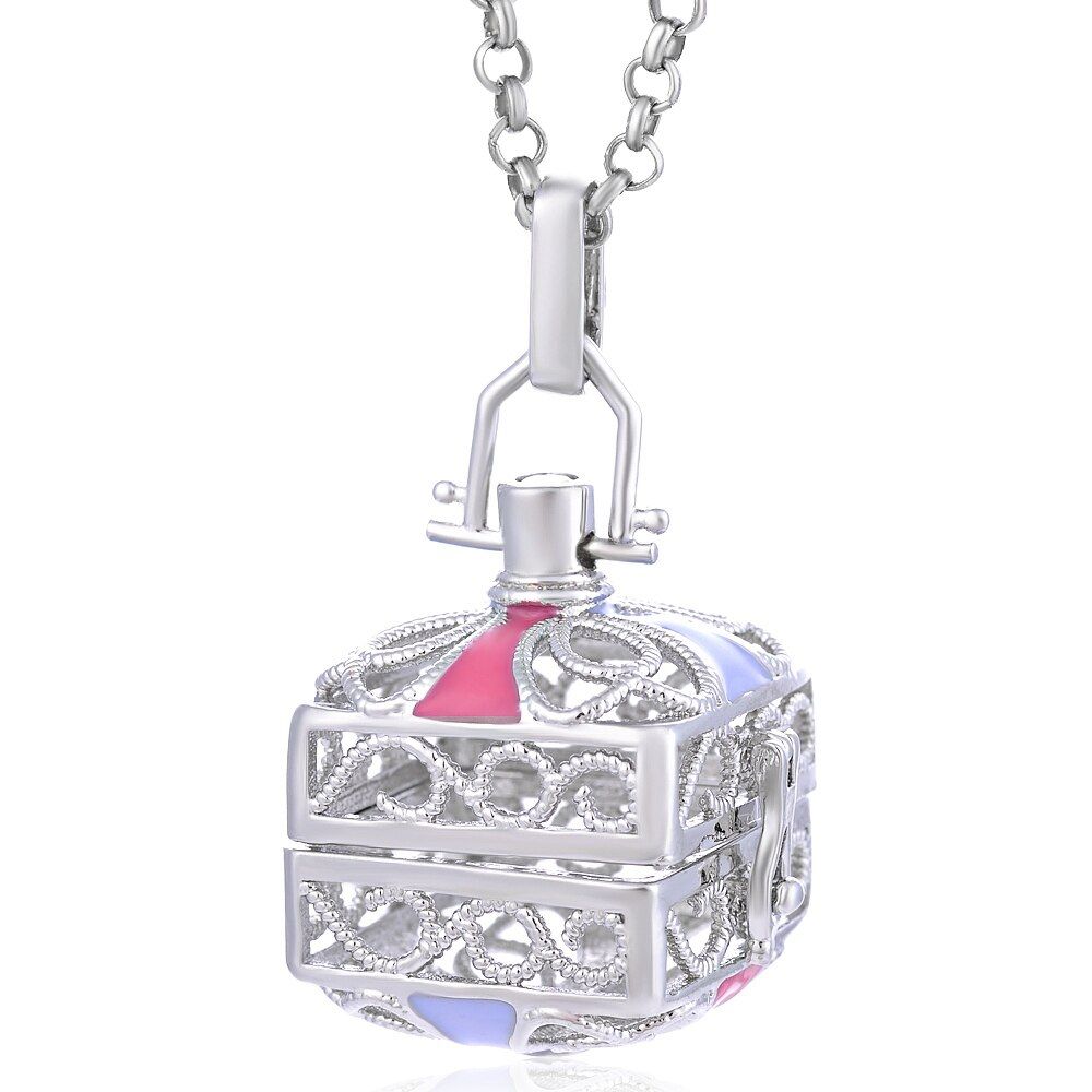 Mexico Chime Music Angel Ball Caller Locket Necklace Vintage Pregnancy Necklace Aromatherapy Essential Oil Diffuser VA-232