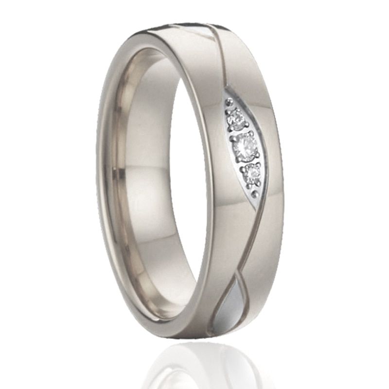 Classic Alliances Love ladies engagement couple Wedding Rings set for men and women girls gold color stainless steel jewelry