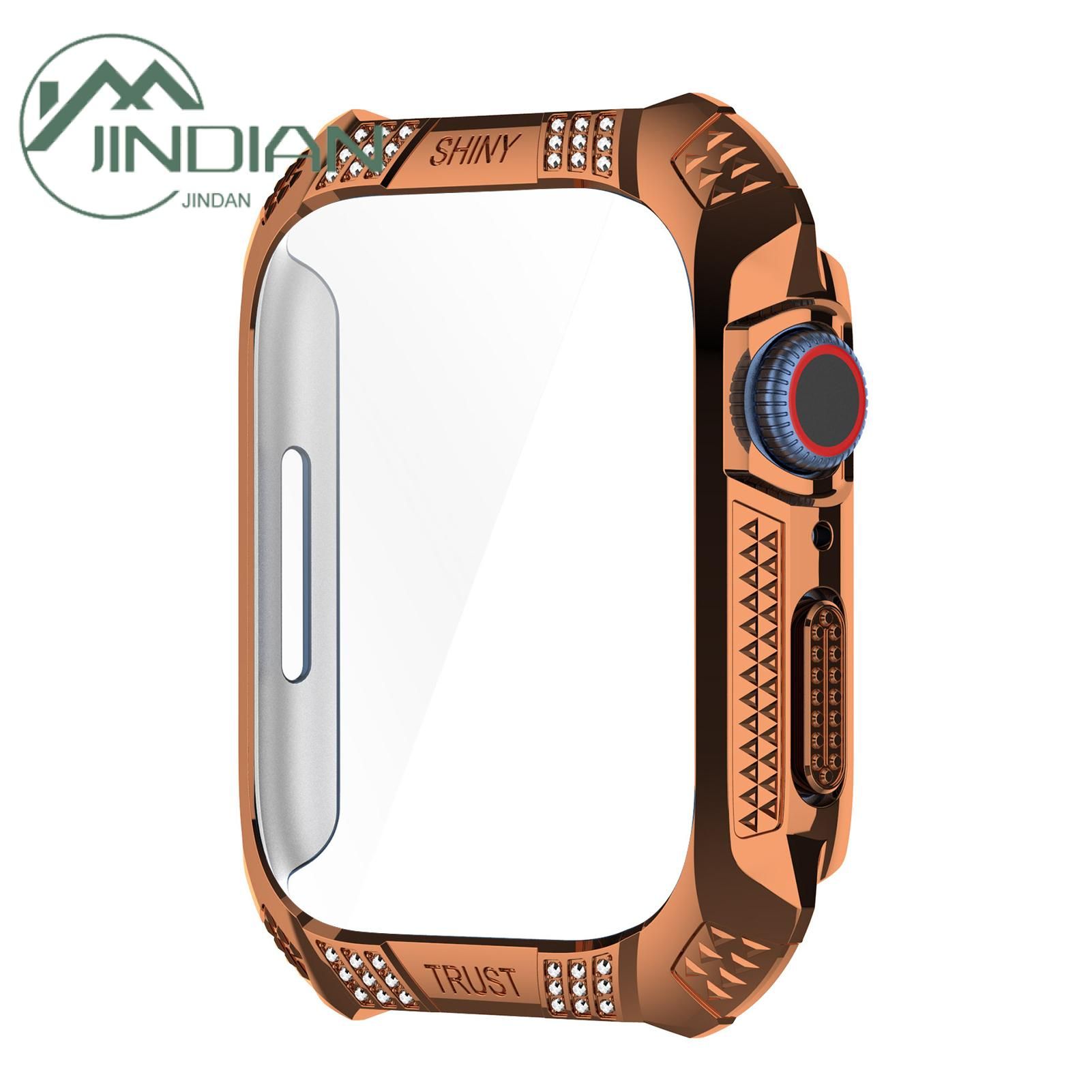 Watch Protective Shell Comfortable Smart Watch Case with Tempered Film