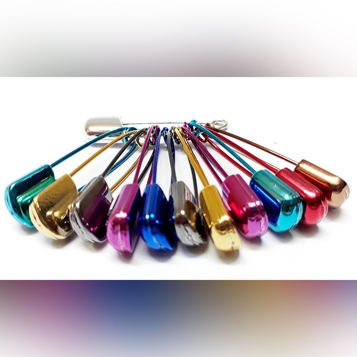 Best Quality Multi Colour Safety Pin/Hijab Pin (12 Piece)