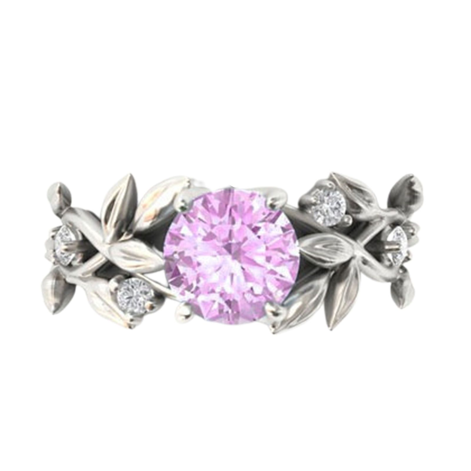 Women Ring Trendy Artificial Crystal Women Engagement Ring