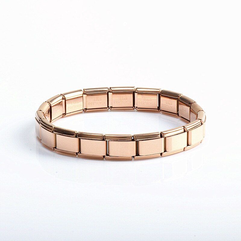 2020 Elastic adjustable bracelet stainless steel bracelet 9mm classic size 6color Italian charms bracelet