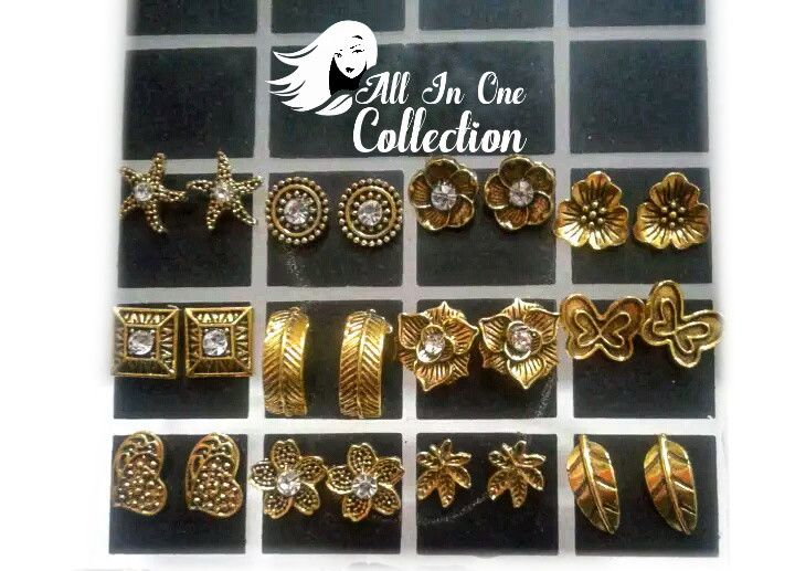 EAR RINGS for WOMEN- 12 Pairs