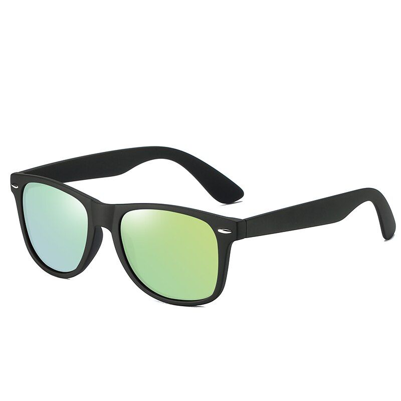 goldwith packageKANASTAL Square Sunglasses Men Polarized Sunglasses For Men Mirror Rivet Decoration Retro Sunglasses Square Brand Glasses UV400